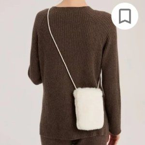 NEW Faux Fur Muff Bag (White/Ivory) - Nap Loungewear